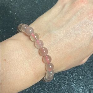 Stone  Pink Beaded Bracelet